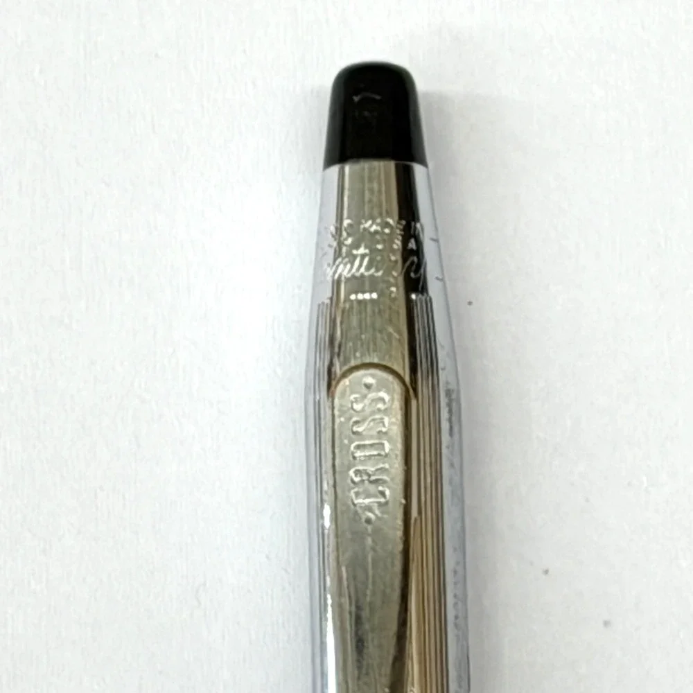 Vintage Cross Century Lustrous Chrome Ballpoint Pen and Pencil Set RJF USA